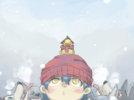 Megumi with Ducky in a cold weather